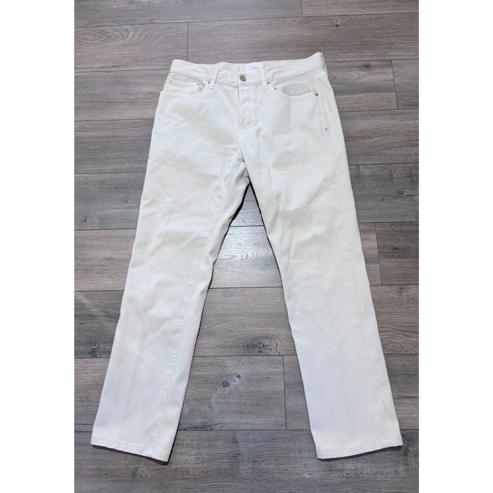 Sid Mashburn Beige Cotton Micro Corduroy 5-Pocket Chino Pants Mens 35x32 Stretch